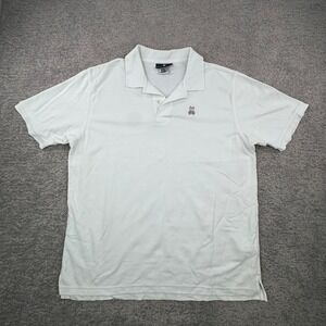Psycho Bunny Mens White Polo Shirt xxl Classic Fit Embroidered Bunny Logo Size 8
